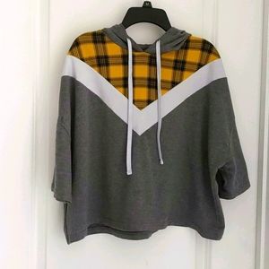 Flirtitude Active Grey crop hoodie